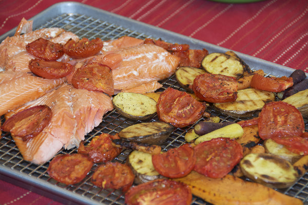 Cooling & Cooking Rack - 100% Stainless Steel rack, 12" x 17" perfect fit half sheet pan, BONUS Silicone Baking Mat.